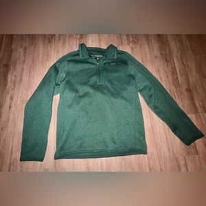 Patagonia Fleece Green Quarter-zip Pullover